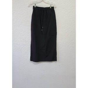 The Very Maxi Skirt Drawstring Waist Made Korea Side Slits